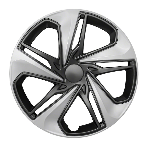 Coast2Coast 16", 5 Split Spoke, Painted, Silver And Charcoal, ABS Plastic, Set Of 4 IWC54116SC - main